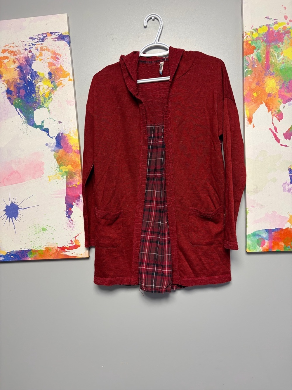 Wallflower Red Cardigan Sweater